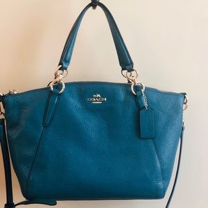 Beautiful unique blue Coach purse